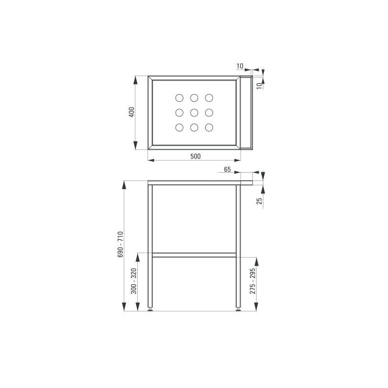 Stylowa umywalka nablatowa Termisto 50x40 cm z elegancką konsolą łazienkową