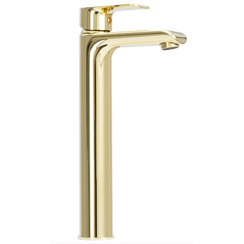 Złota Bateria Umywalkowa REA BLOOM MY1805-21G - Elegancja i Wysokość do Twojej Łazienki