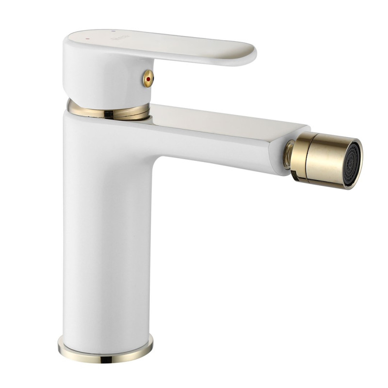 Elegancka bateria bidetowa REA Bloom Biała/Złota - styl i funkcjonalność w Twojej łazience!