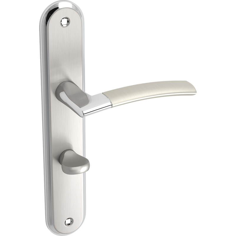 Elegancka Klamka Luxor WC Satyna/Chrom - Doskonałość dla Twoich Drzwi Wewnętrznych