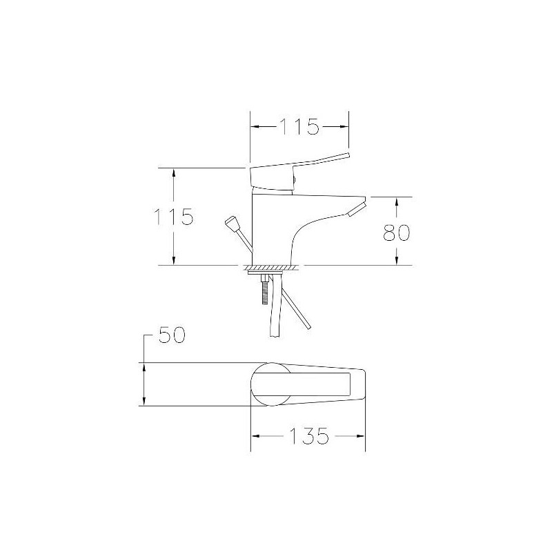 Elegancka Bateria Umywalkowa Madera Chrom, Jednouchwytowa 5 Lat Gwarancji