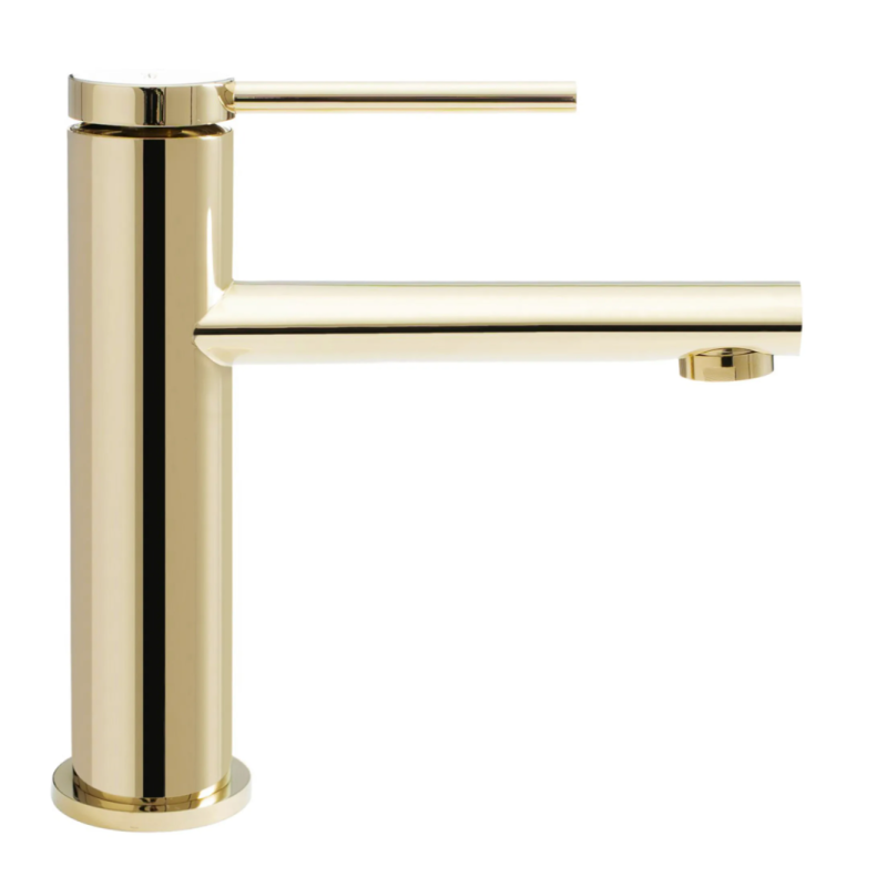 Lśniąca Bateria Łazienkowa OVAL w Złocie - Elegancja i Styl dla Twojego Wnętrza!