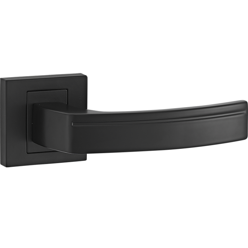 PARVA Czarne Klasy Premium - Klamka Aluminiowa do Drzwi Wewnętrznych