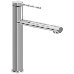 Elegancka Bateria Łazienkowa OVAL Wysoka Chrom dla Twojej Umywalki