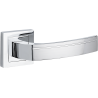 Parva Elegance - klamka premium satyna/chrom do drzwi wewnętrznych 38-45 mm
