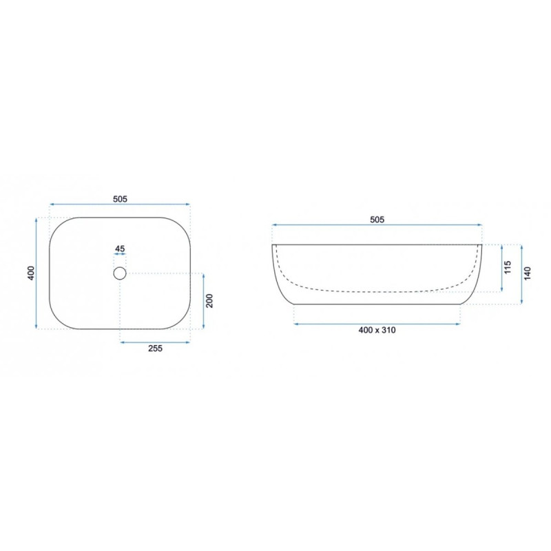 Stylowa Umywalka Nablatowa MONA - Elegancja i Nowoczesność dla Twojej Łazienki