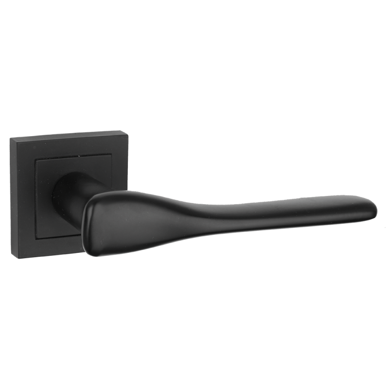 Czarna Klamka Lusios na Rozecie - Elegancja i Trwałość dla Twoich Wnętrz