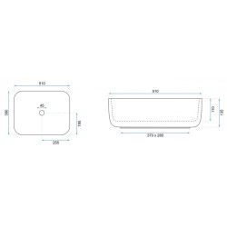 Nowoczesna Umywalka Nablatowa DEMI REA-U1953 - Elegancja Twojej Łazienki