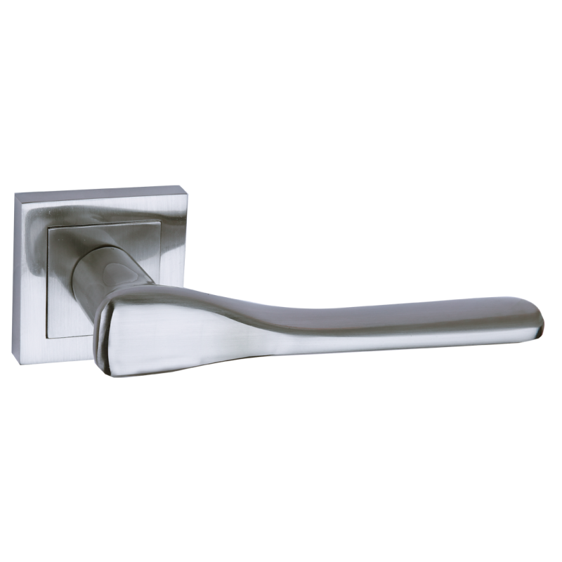 Elegancka Klamka LUSIOS na Rozecie, Satyna - Wykończenie dla Twoich Drzwi Wewnętrznych