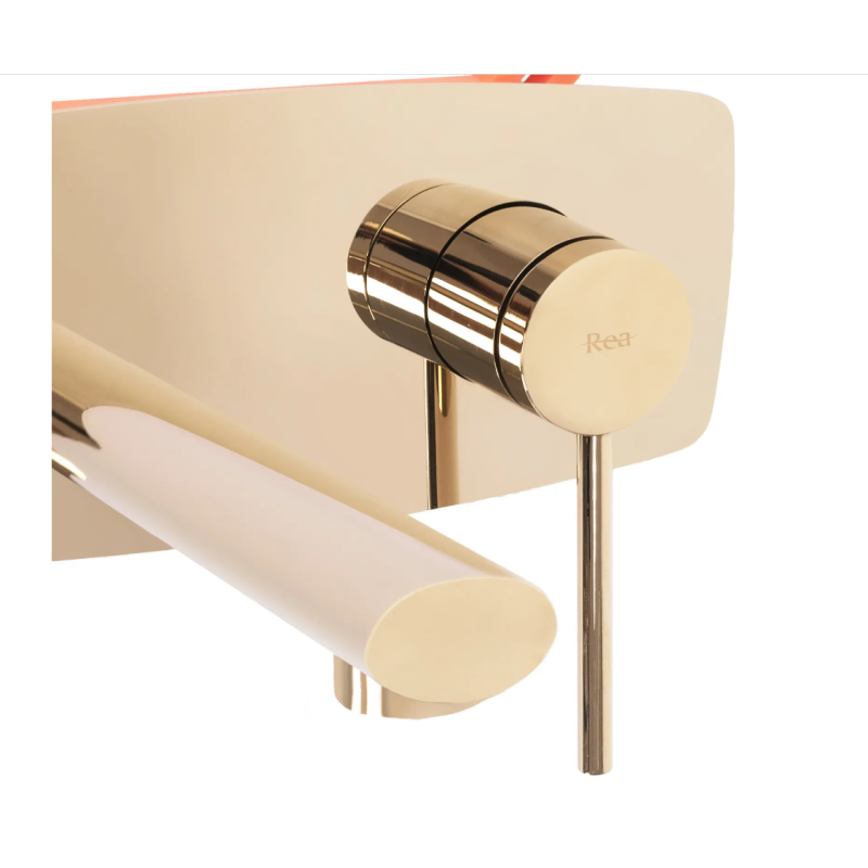 Złota Bateria Umywalkowa OVAL z BOX - Elegancja w Twojej Łazience!