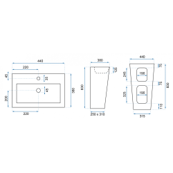 Stylowa Umywalka Wolnostojąca DARIA – Nowoczesny Design dla Twojej Łazienki