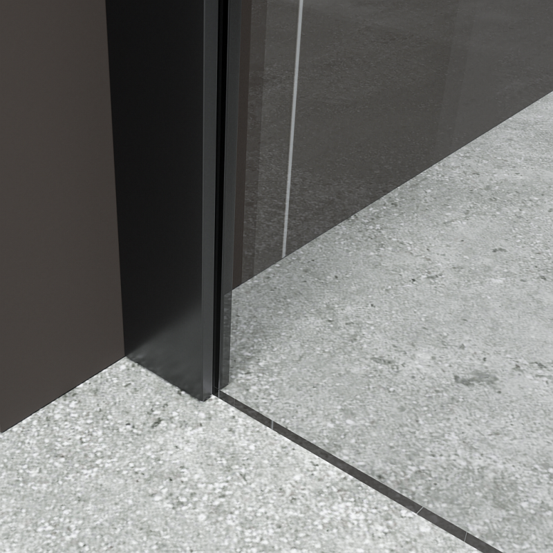 Nowoczesna Kabina Prysznicowa STYLIO NEW 80, Elegancki Design - Transparent/Czarny