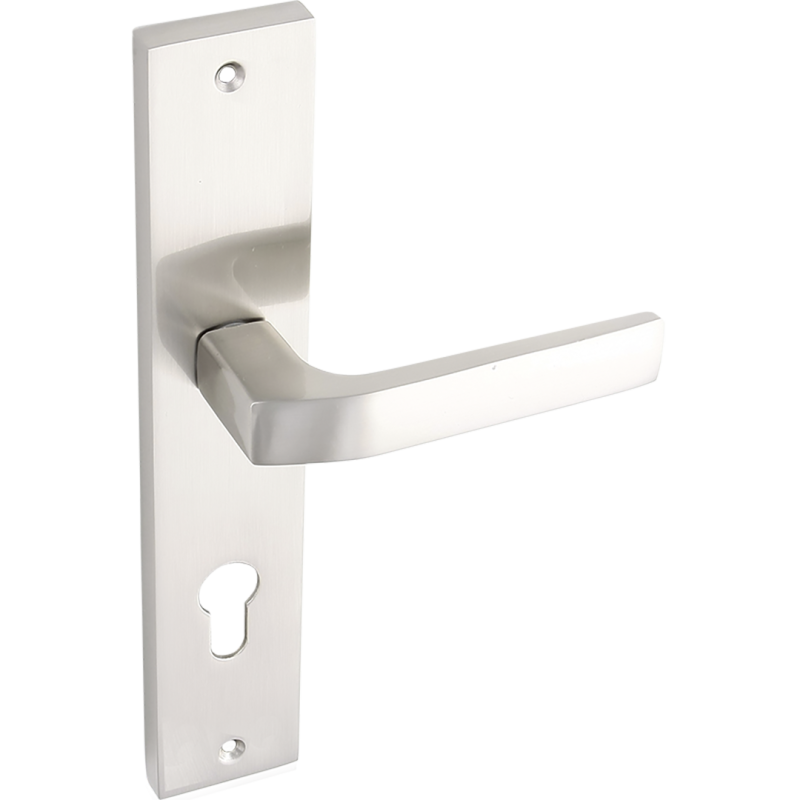 Bingo Klasyczna Klamka Satyna na Drzwi Wewnątrzlokalowe, 125 mm Aluminiowa Rękojeść