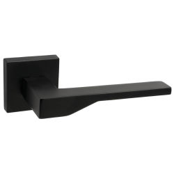 Elegancka Klamka AREUS Czarna na Rozecie - Stylowa Klasyka do Drzwi Wewnętrznych