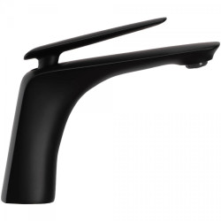 Czarna Bateria Umywalkowa Jager Modern Design, Niska Stojąca - Styl i Elegancja do Łazienki