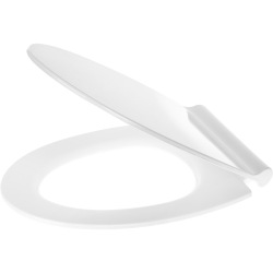 Deska sedesowa Slim ADA 600E z szybkim wypinaniem, wolnym opadem, duroplast, biała