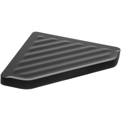 Elegancka Czarna Półka Narożna APO – Mat, Odporna i Funkcjonalna na Lata!