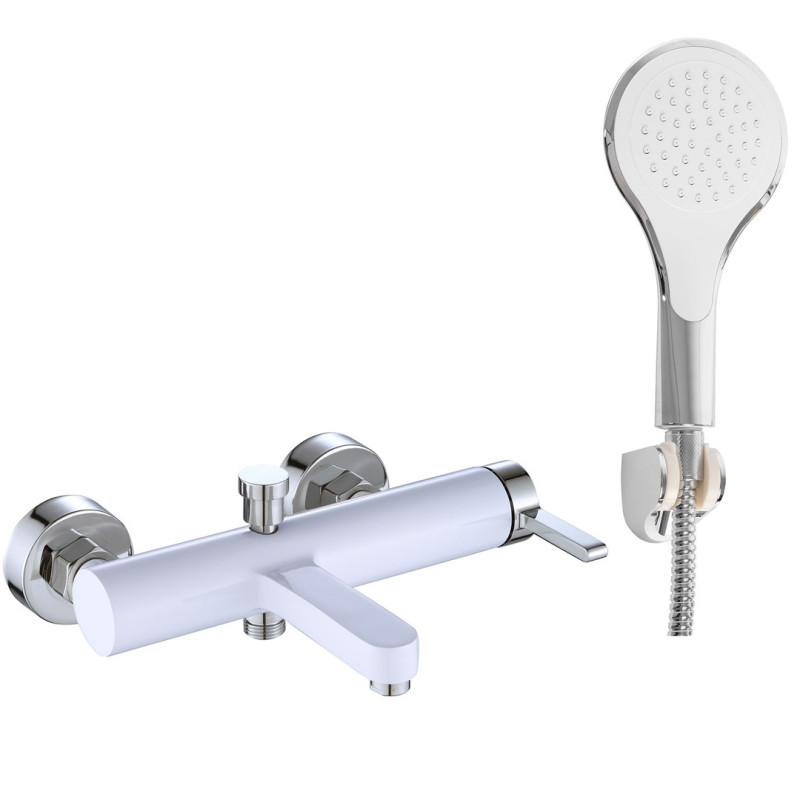Elegancka Bateria Wannowa POLO White&Chrome – Klasyka Nowoczesności!