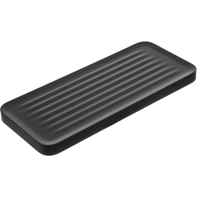 Półka łazienkowa APO matowa czarna - trwałość i elegancja na ścianę