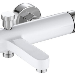 Elegancka Bateria Wannowa POLO White&Chrome – Klasyka Nowoczesności!