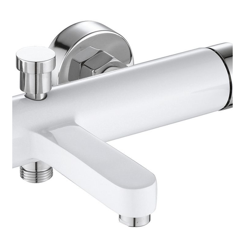 Elegancka Bateria Wannowa POLO White&Chrome – Klasyka Nowoczesności!