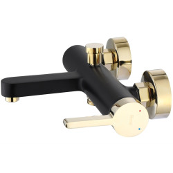 Elegancka Bateria Wannowa MY1806-3BG Polo - Czarno-Złote Wzornictwo dla Twojej Łazienki