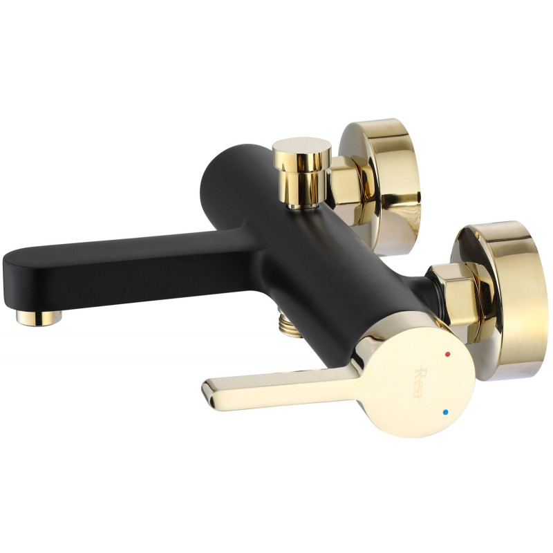 Elegancka Bateria Wannowa MY1806-3BG Polo - Czarno-Złote Wzornictwo dla Twojej Łazienki