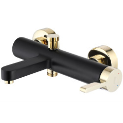 Elegancka Bateria Wannowa MY1806-3BG Polo - Czarno-Złote Wzornictwo dla Twojej Łazienki