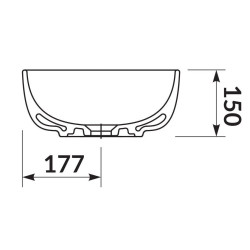 Stylowa umywalka nablatowa Moduo 50 – elegancja i funkcjonalność w Twojej łazience