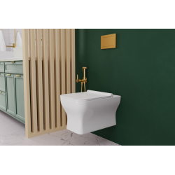 Elegancka Bateria Podtynkowa z Bidettą Glamour Złoto - Luksus Invena na Twoją Ścianę!