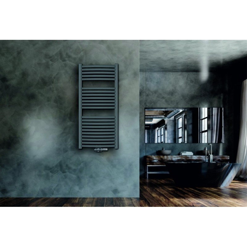 Stylowy Grzejnik Łazienkowy Drabinkowy Grafitowy 80 cm - Model UG-02-080