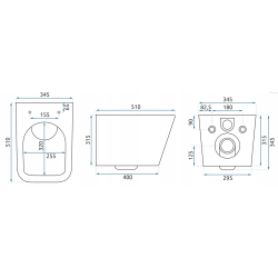 Toaleta Rimless REA Slim - Styl i Higiena