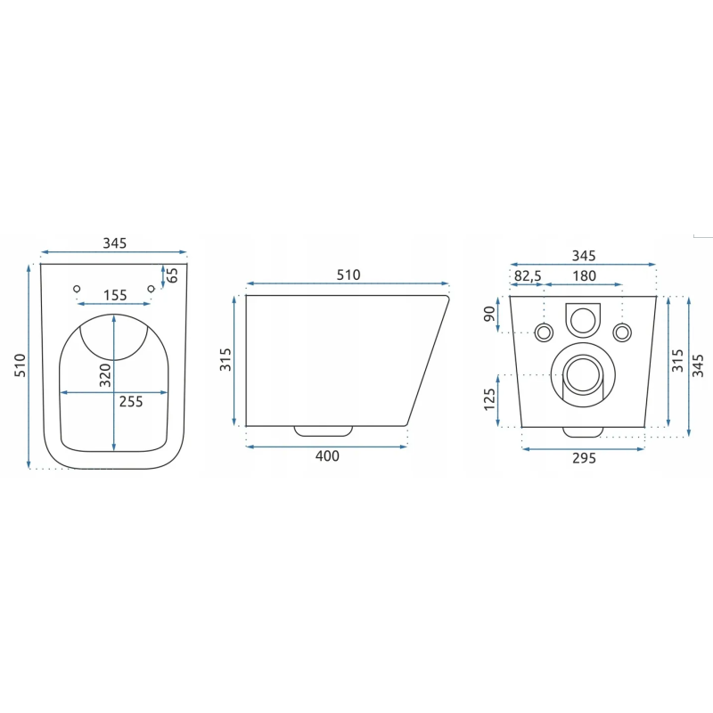 Toaleta Rimless REA Slim - Styl i Higiena