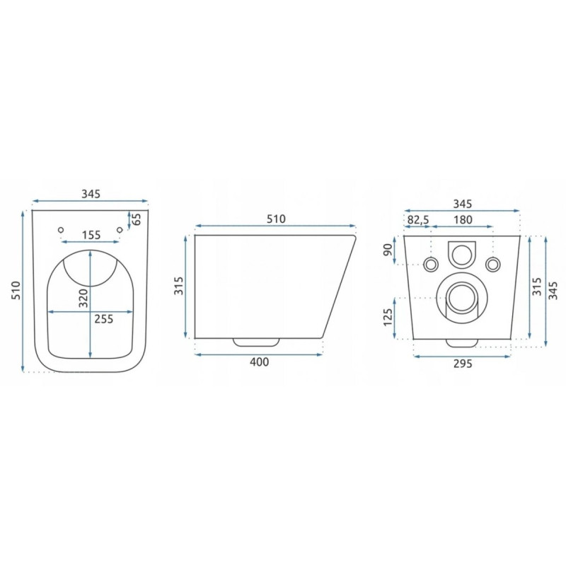 Toaleta Rimless REA Slim - Styl i Higiena