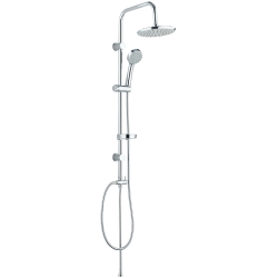 Cento Chromowana Kolumna Prysznicowa z Deszczownicą i Hydromasażem