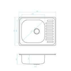 Zlewozmywak Junak Inox 1-komorowy z Półociekaczem, stylowy i funkcjonalny wybór dla kuchni