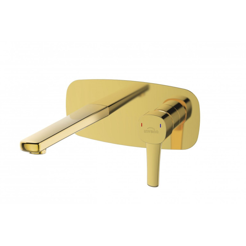 Glamour Złota Bateria Podtynkowa Invena – Luksusowe Wykończenie w Twojej Łazience!