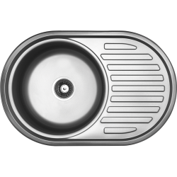 Elegancki Zlewozmywak FARO Inox 50x77 cm z Ociekaczem - Styl i Funkcjonalność w Twojej Kuchni