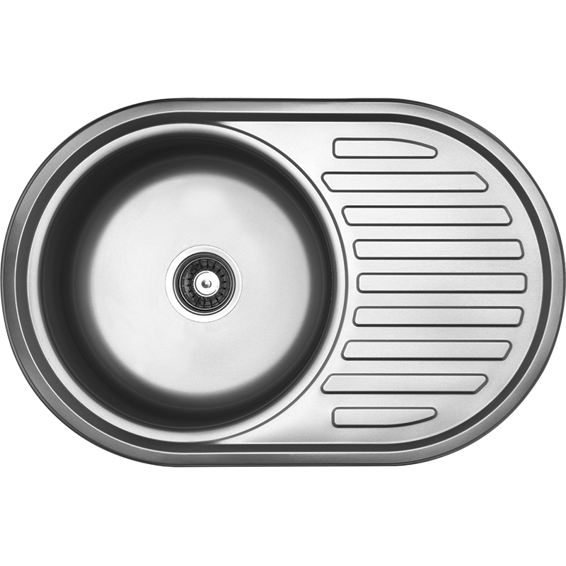 Elegancki Zlewozmywak FARO Inox 50x77 cm z Ociekaczem - Styl i Funkcjonalność w Twojej Kuchni