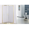 Elegancka Kabina Prysznicowa STYLIO 90x90x190 Złoto-Transparentna, Luksusowy Design