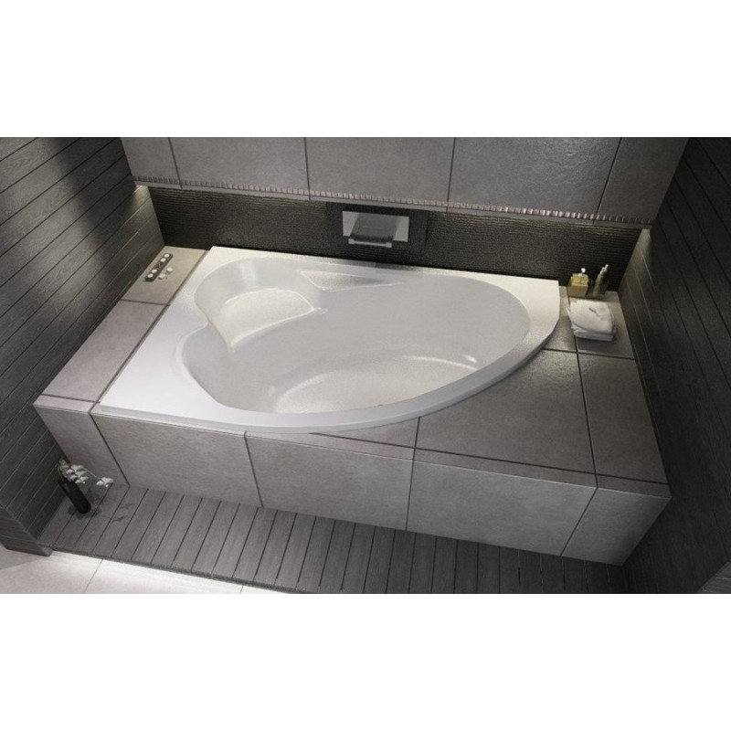 Ekskluzywna wanna asymetryczna Calabria 170x100 lewa - nowoczesność i styl w Twojej łazience