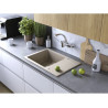 Kuchinox Celebes zlewozmywak granitowy beż 440x650 1-komorowy