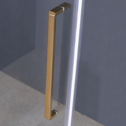 Złota Kabina Prysznicowa Premium Fresh-Line 120x80 Prawe Drzwi - Elegancja i Styl w Łazience