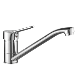 TIBI Chromowany Cud: Stylowa Bateria Kuchenna z Ruchomą Wylewką, Żywa Elegancja w Twojej Kuchni