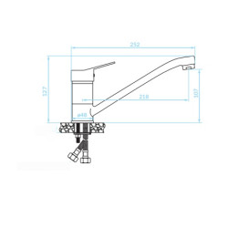 TIBI Chromowany Cud: Stylowa Bateria Kuchenna z Ruchomą Wylewką, Żywa Elegancja w Twojej Kuchni