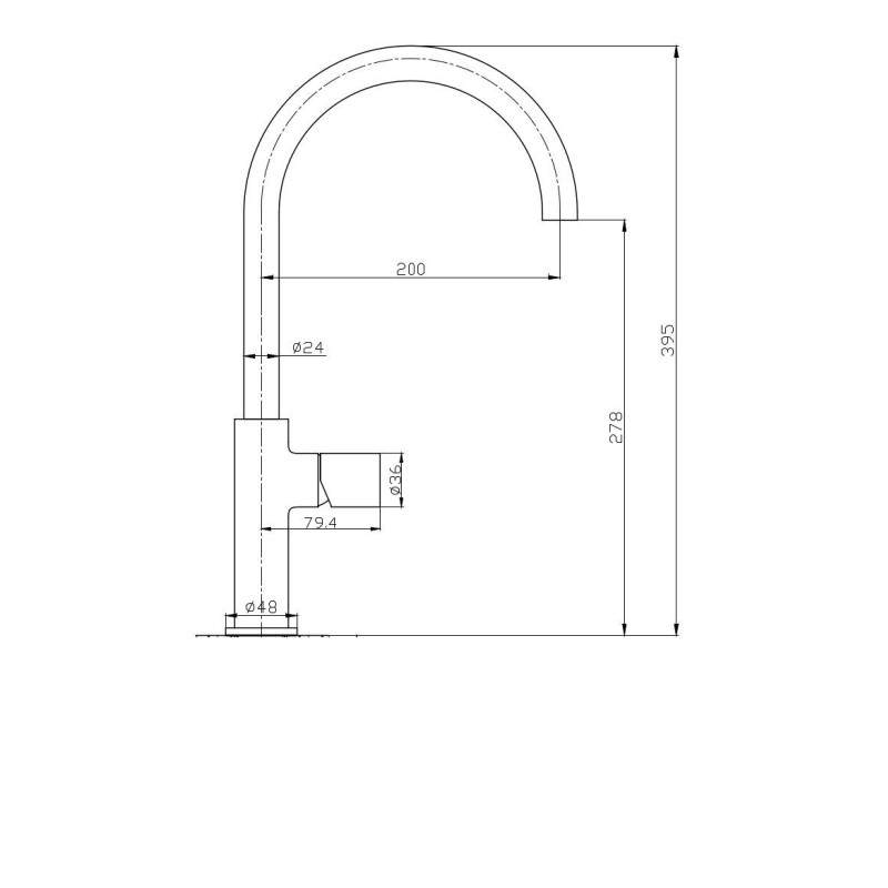 Futurystyczna Bateria Bluo Chrom do Twojej Kuchni - Model BJV205