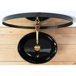 Ekskluzywna Umywalka Nablatowa Sofia Black - Nowoczesny Design!