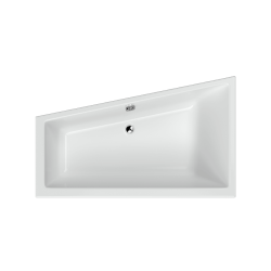 M-Sfera Slim wanna narożna 160x95 cm lewa, biały połysk