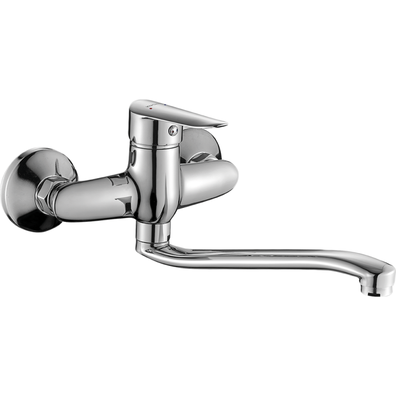 Nowoczesna Bateria Ścienna Cento Chrom 35mm z Ruchomą Wylewką i Ceramiczną Głowicą