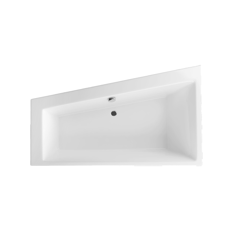 Sfera Slim wanna narożna 170x100 cm lewa, bialy połysk